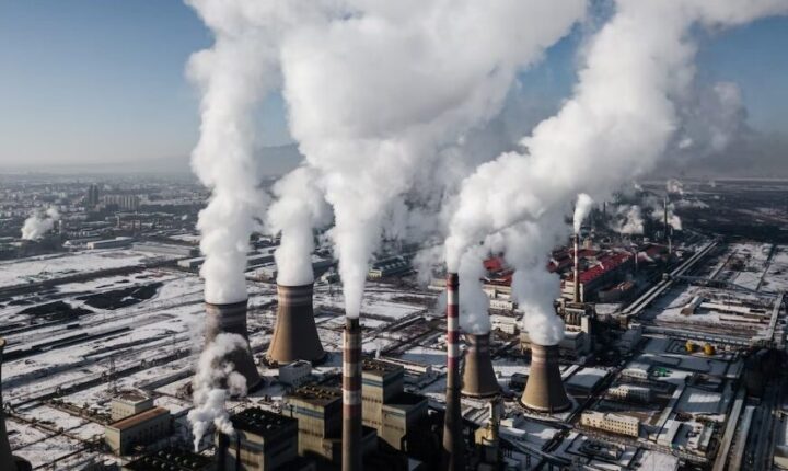 CO2 from the burning of fossil fuels